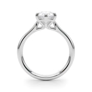 Regal Solitaire Shape Pear Diamond Engagement Ring in 10K/14K gold and platinum with certified lab-grown or natural diamonds