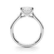 Sophisticated Solitaire Cut Princess Diamond Engagement Ring in 10K/14K gold and platinum with certified lab-grown or natural diamonds