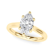 Eternal Solitaire Marquise Diamond Engagement Ring in 10K/14K gold and platinum with certified lab-grown or natural diamonds