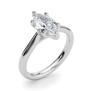 Eternal Solitaire Marquise Diamond Engagement Ring in 10K/14K gold and platinum with certified lab-grown or natural diamonds