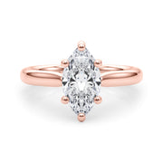 Eternal Solitaire Marquise Diamond Engagement Ring in 10K/14K gold and platinum with certified lab-grown or natural diamonds