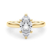 Eternal Solitaire Marquise Diamond Engagement Ring in 10K/14K gold and platinum with certified lab-grown or natural diamonds