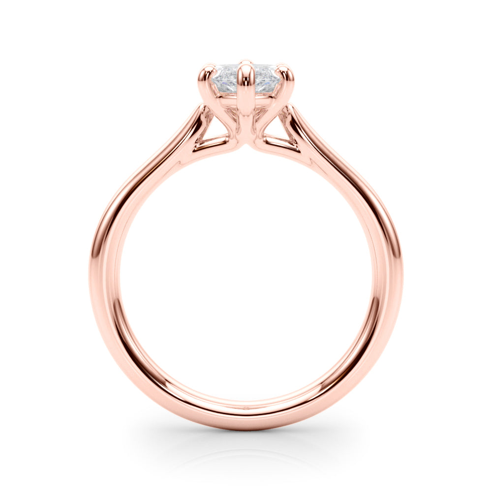 Eternal Solitaire Marquise Diamond Engagement Ring in 10K/14K gold and platinum with certified lab-grown or natural diamonds