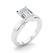 Radiant Solitaire Round Diamond Engagement Ring in 10K/14K gold and platinum with certified lab-grown or natural diamonds
