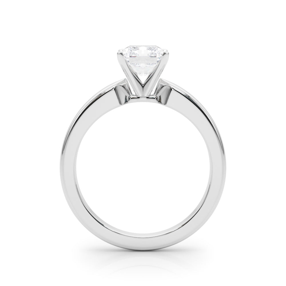 Radiant Solitaire Round Diamond Engagement Ring in 10K/14K gold and platinum with certified lab-grown or natural diamonds