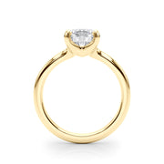 Brilliant Solitaire Round Diamond Engagement Ring in 10K/14K gold and platinum with certified lab-grown or natural diamonds