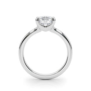Brilliant Solitaire Round Diamond Engagement Ring in 10K/14K gold and platinum with certified lab-grown or natural diamonds