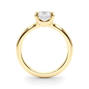 Statement Double Prong Engagement Ring Cushion Diamond Engagement Ring in 10K/14K gold and platinum with certified lab-grown or natural diamonds