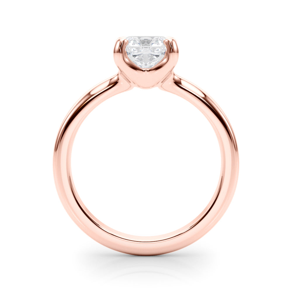 Statement Double Prong Engagement Ring Cushion Diamond Engagement Ring in 10K/14K gold and platinum with certified lab-grown or natural diamonds