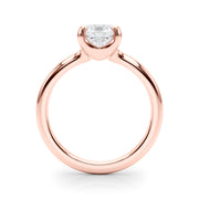 Statement Double Prong Engagement Ring Cushion Diamond Engagement Ring in 10K/14K gold and platinum with certified lab-grown or natural diamonds