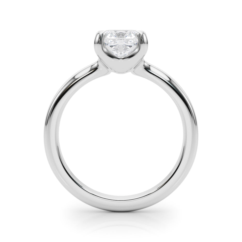 Statement Double Prong Engagement Ring Cushion Diamond Engagement Ring in 10K/14K gold and platinum with certified lab-grown or natural diamonds