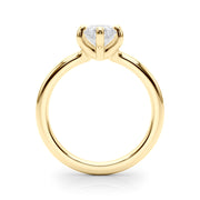 Lustrous Solitaire Marquise Diamond Engagement Ring in 10K/14K gold and platinum with certified lab-grown or natural diamonds