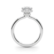 Splendid Halo Marquise Diamond Engagement Ring in 10K/14K gold and platinum with certified lab-grown or natural diamonds