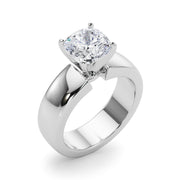 Enchanted Solitaires Round Diamond Engagement Ring in 10K/14K gold and platinum with certified lab-grown or natural diamonds