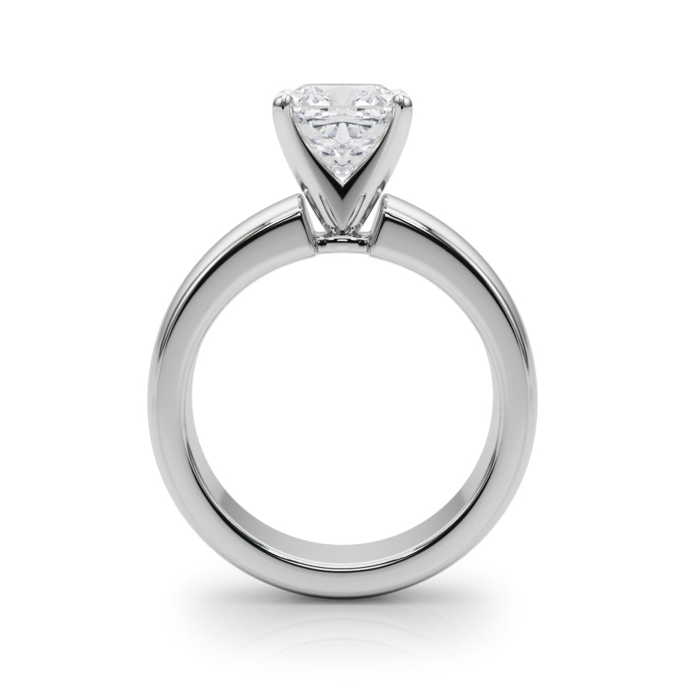 Enchanted Solitaires Round Diamond Engagement Ring in 10K/14K gold and platinum with certified lab-grown or natural diamonds