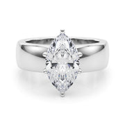 Enchanted Solitaires Round Diamond Engagement Ring in 10K/14K gold and platinum with certified lab-grown or natural diamonds