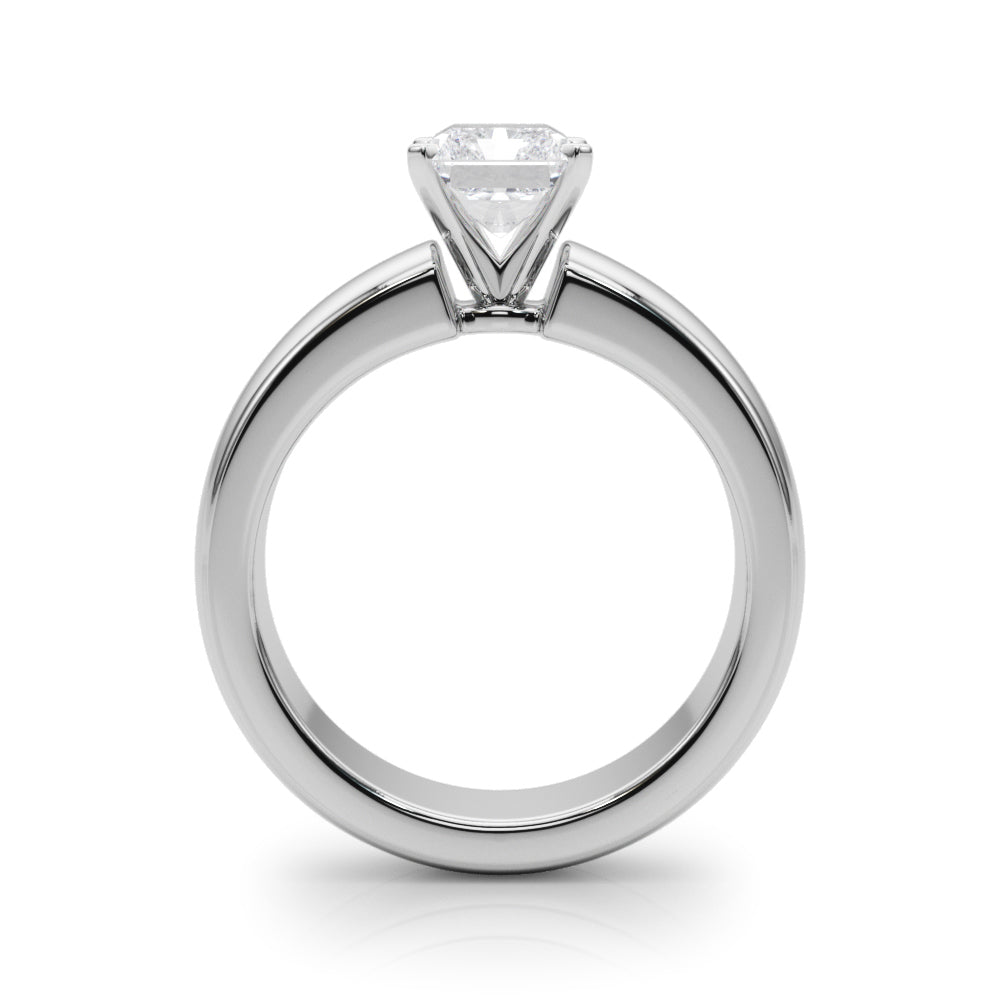 Enchanted Solitaires Round Diamond Engagement Ring in 10K/14K gold and platinum with certified lab-grown or natural diamonds