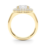 Pristine Trellis Oval Diamond Engagement Ring in 10K/14K gold and platinum with certified lab-grown or natural diamonds
