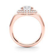 Devoted Trellis Round Diamond Engagement Ring in 10K/14K gold and platinum with certified lab-grown or natural diamonds