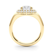Devoted Trellis Round Diamond Engagement Ring in 10K/14K gold and platinum with certified lab-grown or natural diamonds