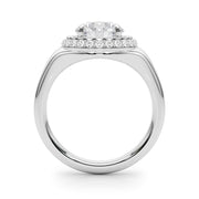 Devoted Trellis Round Diamond Engagement Ring in 10K/14K gold and platinum with certified lab-grown or natural diamonds