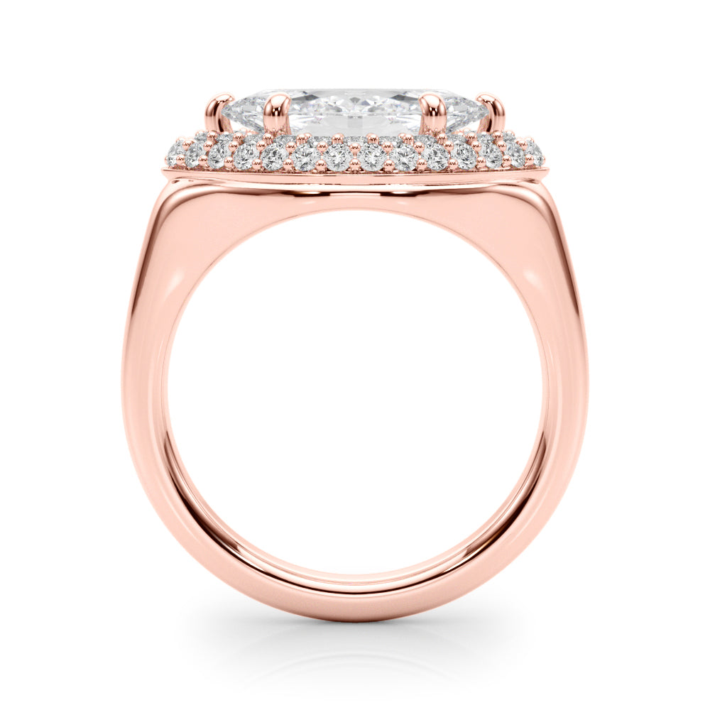 Resplendent Trellis Marquise Diamond Engagement Ring in 10K/14K gold and platinum with certified lab-grown or natural diamonds