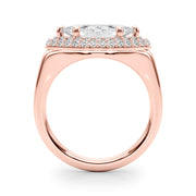 Resplendent Trellis Marquise Diamond Engagement Ring in 10K/14K gold and platinum with certified lab-grown or natural diamonds