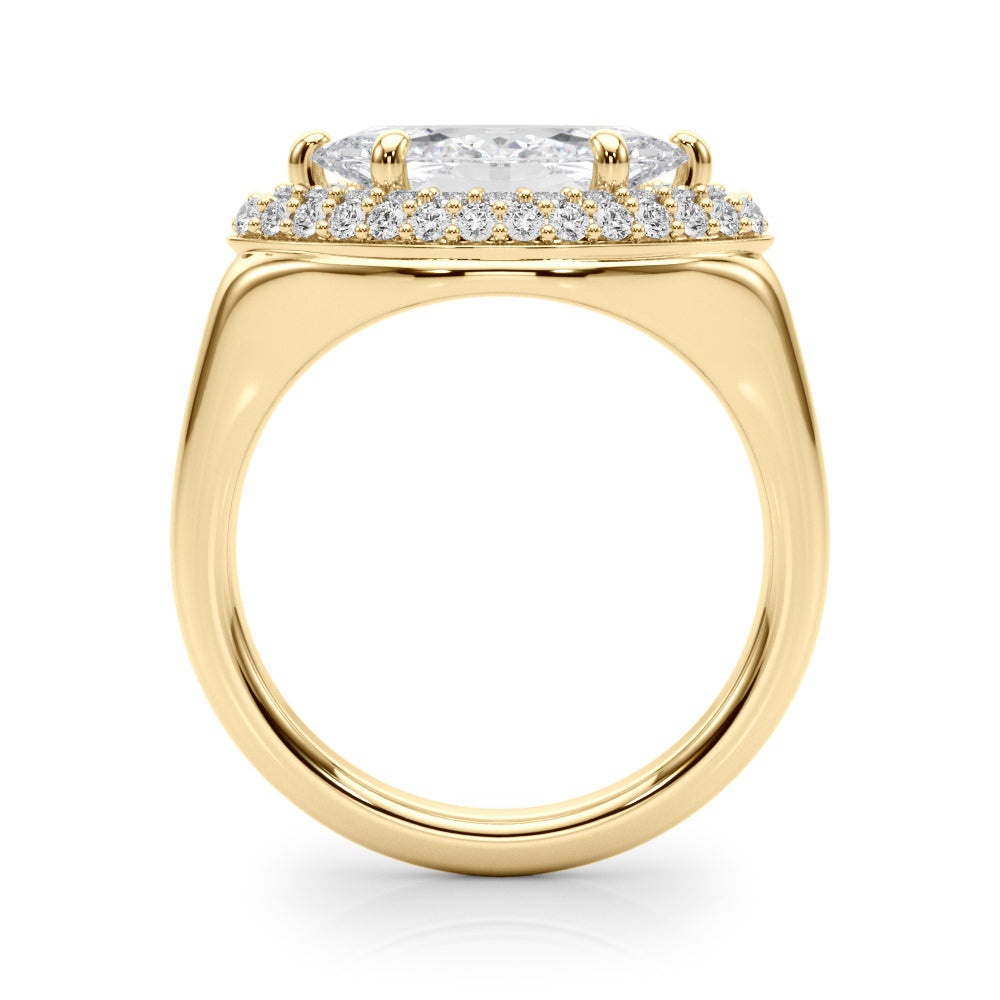 Resplendent Trellis Marquise Diamond Engagement Ring in 10K/14K gold and platinum with certified lab-grown or natural diamonds
