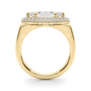 Resplendent Trellis Marquise Diamond Engagement Ring in 10K/14K gold and platinum with certified lab-grown or natural diamonds