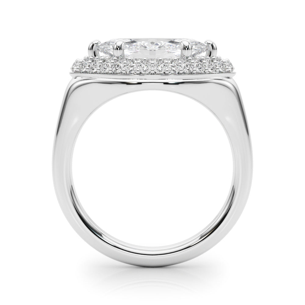 Resplendent Trellis Marquise Diamond Engagement Ring in 10K/14K gold and platinum with certified lab-grown or natural diamonds