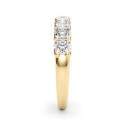 Shared U-Prong Half Eternity Ring in Gold & Platinum