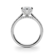 Signature Halo Marquise Diamond Engagement Ring â€” 10K/14K Gold & Platinum