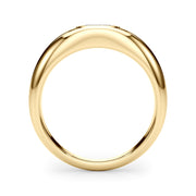 Artisan Solitaire Ov Bezel Set Oval Diamond Engagement Ring â€” 10K/14K Gold & Platinum