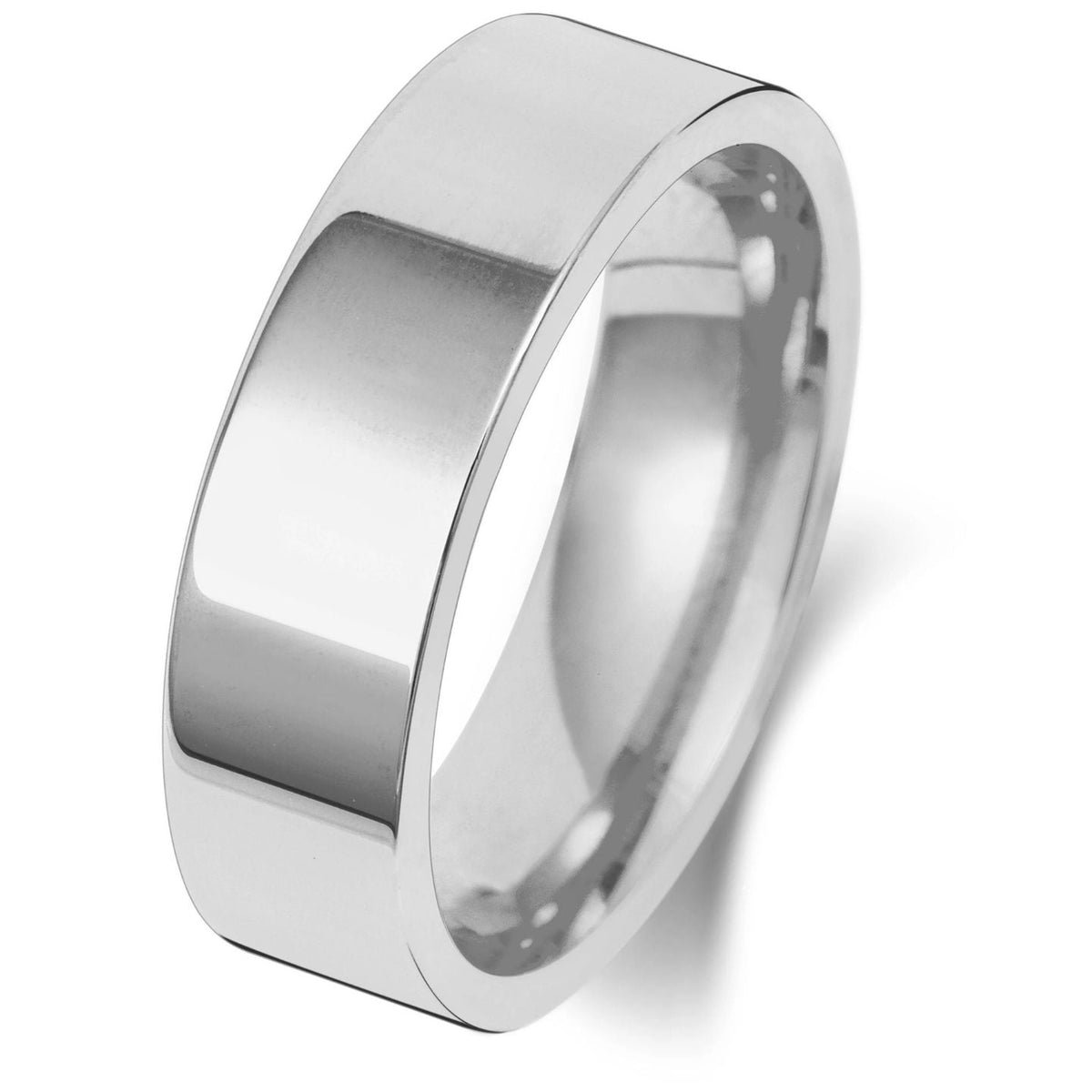 Flat Court Shape Plain Wedding Band for Women in 10K/14K gold and platinum with certified lab-grown or natural diamonds