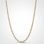 Cable Chain For Pendeant and Necklaces - 18 Inches Long in 10K/14K gold and platinum with certified lab-grown or natural diamonds