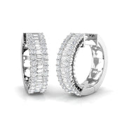 Gold Baguette and Brilliant Diamond Earrings - 1.5ct to 2.5ct in 10K/14K gold and platinum with certified lab-grown or natural diamonds