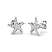 Elegant Gold Star Diamond Earrings - 0.2ct to 0.25ct Luxe Jewelry in 10K/14K gold and platinum with certified lab-grown or natural diamonds