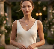 Diamond Circle Pendant of Life Necklace 0.1ct to 0.33ct Gold & in 10K/14K gold and platinum with certified lab-grown or natural diamonds