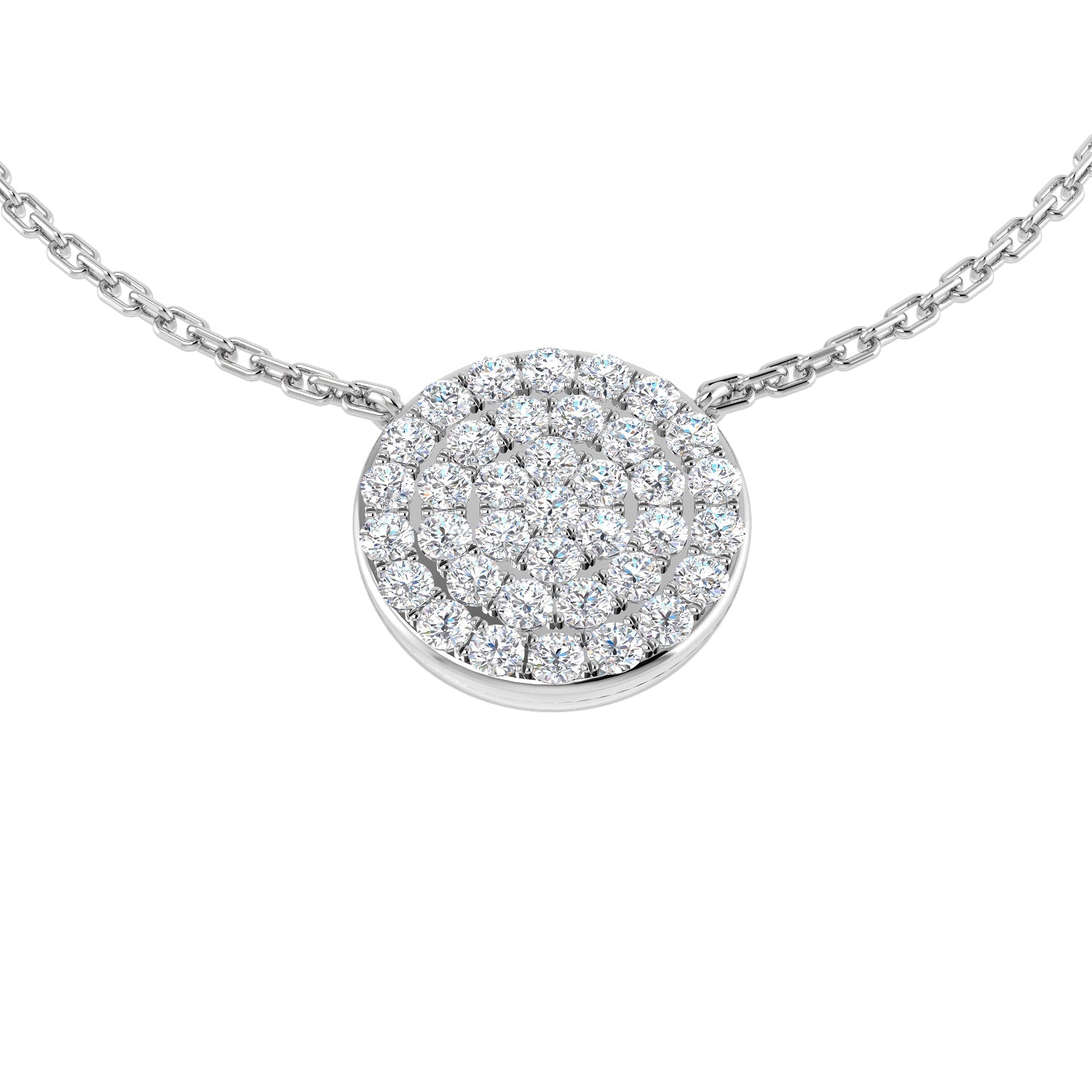 Spiral Diamond Pendant Necklace 0.33ct Gold in 10K/14K gold and platinum with certified lab-grown or natural diamonds