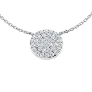 Spiral Diamond Pendant Necklace 0.33ct Gold in 10K/14K gold and platinum with certified lab-grown or natural diamonds