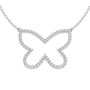 Diamond Butterfly Pendant Available in 0.50Carat in 10K/14K gold and platinum with certified lab-grown or natural diamonds