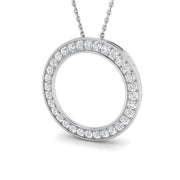 Diamond Pendant Circle of Life 0.5ct to 1ct Gold (Without Chain ) in 10K/14K gold and platinum with certified lab-grown or natural diamonds