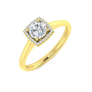 Diamond Baykwater Engagement Ring in 10K/14K gold and platinum with certified lab-grown or natural diamonds
