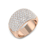 Diamond Chikwick Pave Ring in 10K/14K gold and platinum with certified lab-grown or natural diamonds