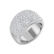 Diamond Chikwick Pave Ring in 10K/14K gold and platinum with certified lab-grown or natural diamonds