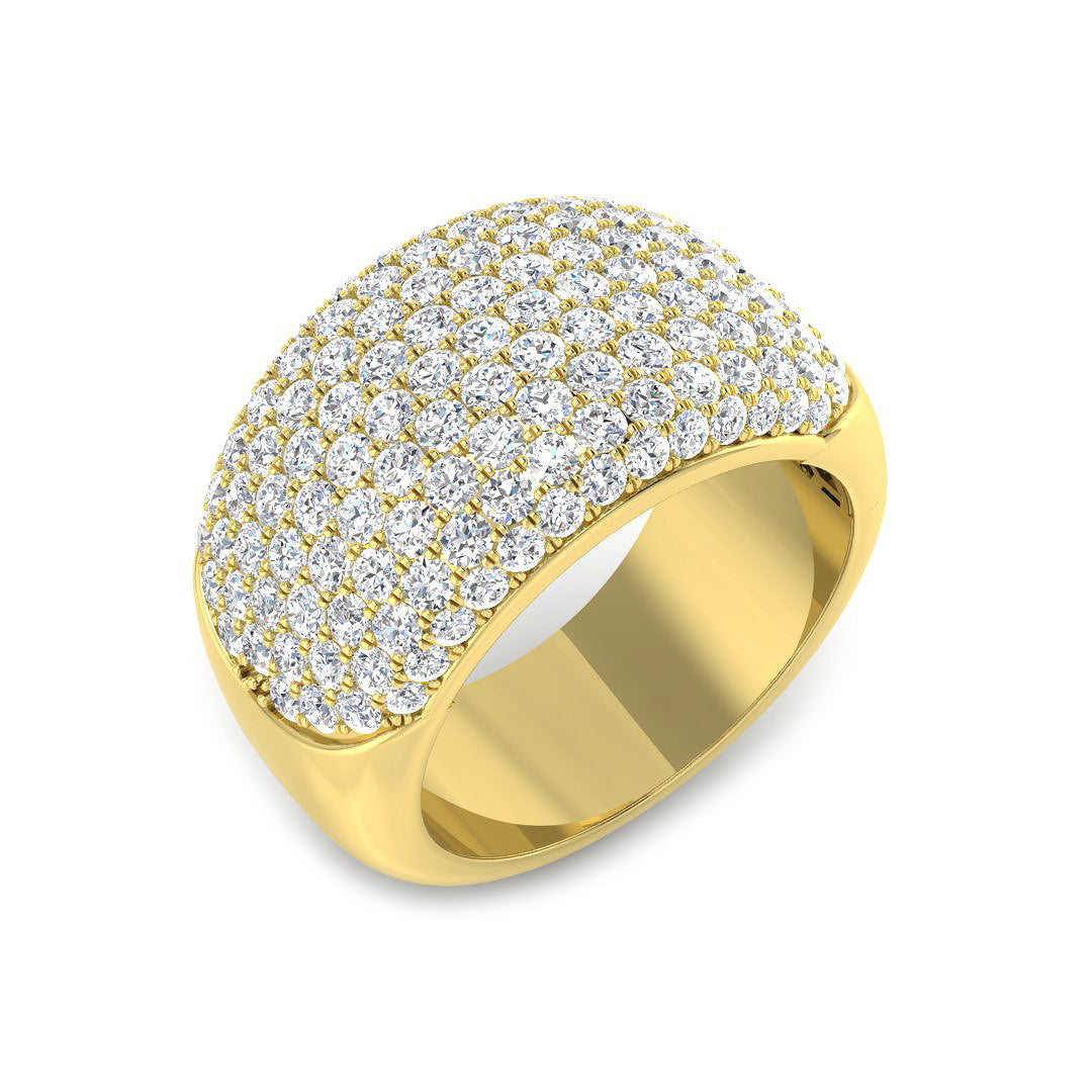Diamond Chikwick Pave Ring in 10K/14K gold and platinum with certified lab-grown or natural diamonds