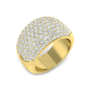 Diamond Chikwick Pave Ring in 10K/14K gold and platinum with certified lab-grown or natural diamonds