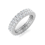 Elegant Lab-Grown & Natural Diamond Full Eternity Ring in 10K/14K gold and platinum with certified lab-grown or natural diamonds