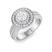 Diamond kisverkmithk Engagement Ring in 10K/14K gold and platinum with certified lab-grown or natural diamonds
