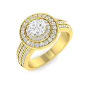 Diamond kisverkmithk Engagement Ring in 10K/14K gold and platinum with certified lab-grown or natural diamonds